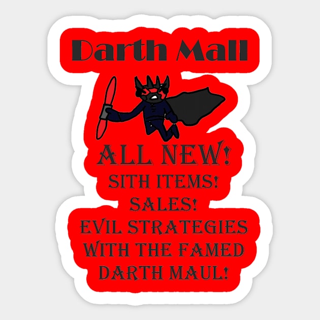 Darth Mall Ad Sticker by LilSteen